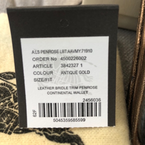 Burberry wallet - Gold - Picture 7 of 7